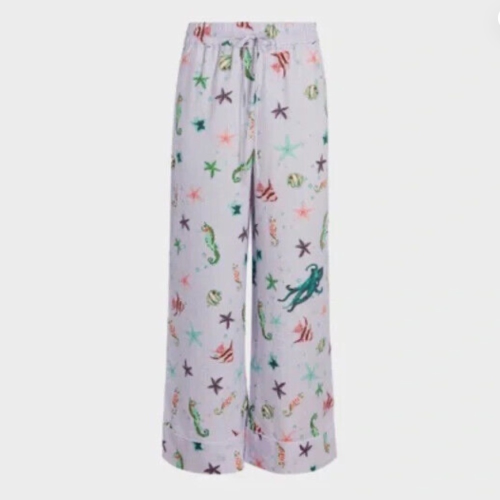 Hill House Skylar Pants in Sea Creatures Print 🐠 - Picture 3 of 7